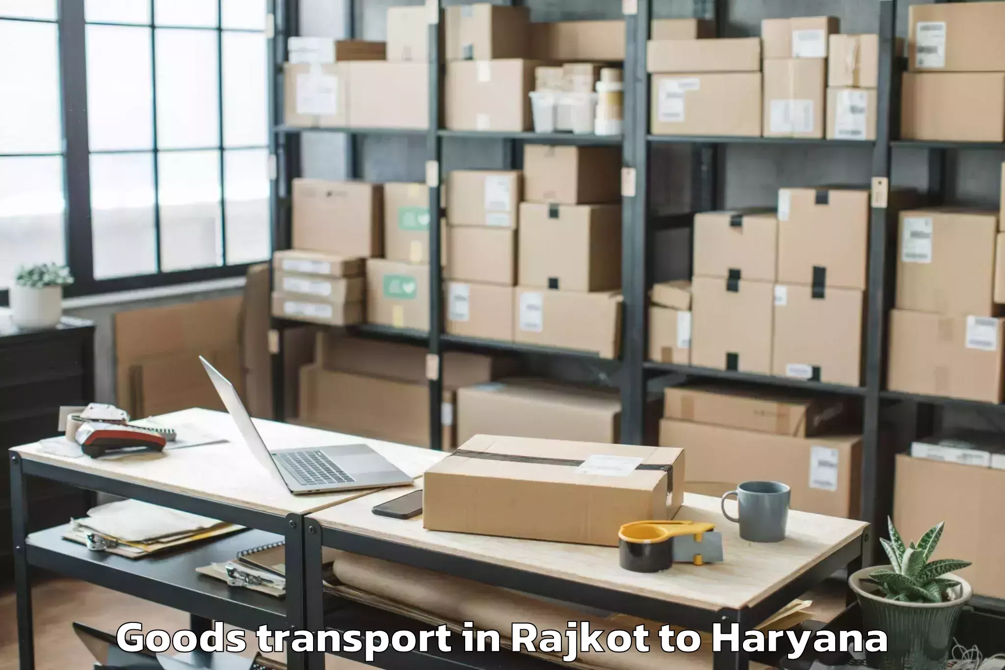 Book Your Rajkot to Sahara Mall Goods Transport Today